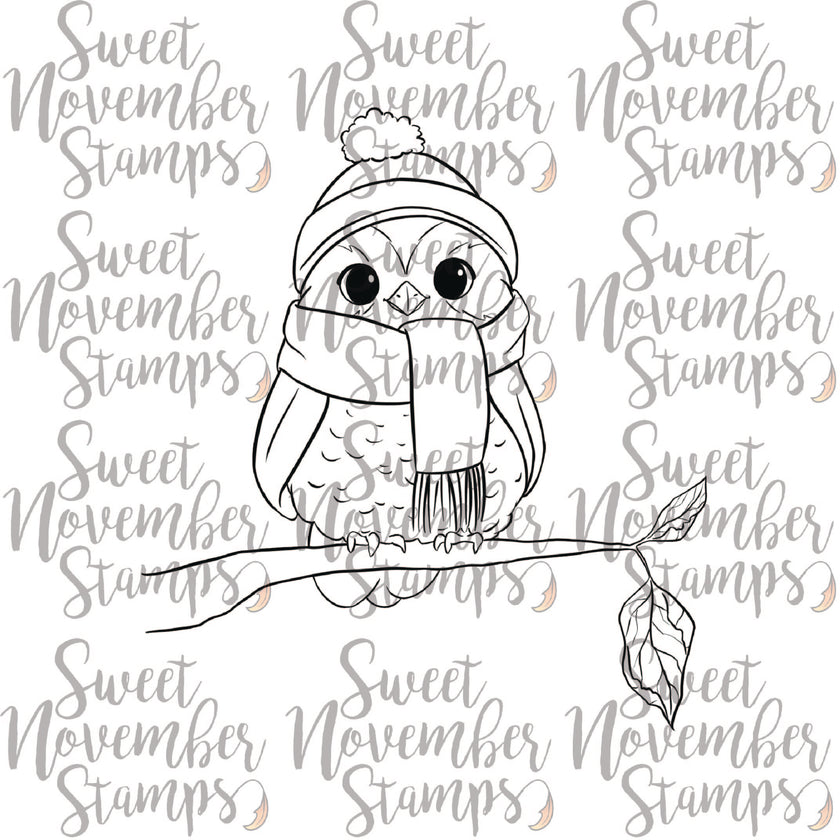 Digital Stamp - Cozy Fall Birds: Franny Finch