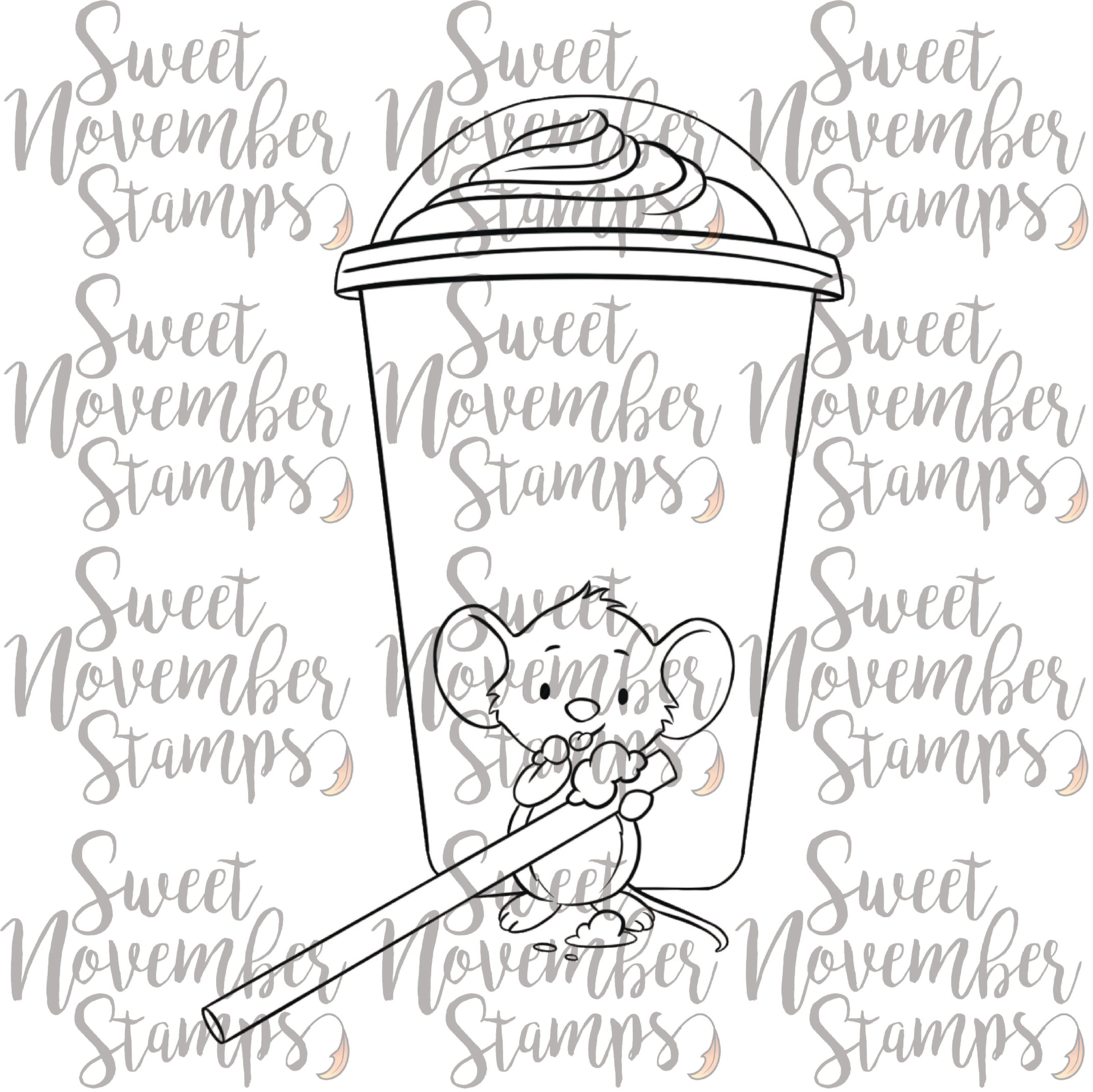 Digital Stamp - Frappy Mouse