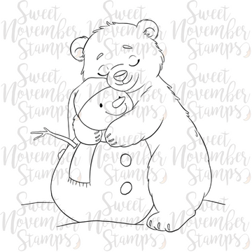 Digital Stamp - Frosty Hugs