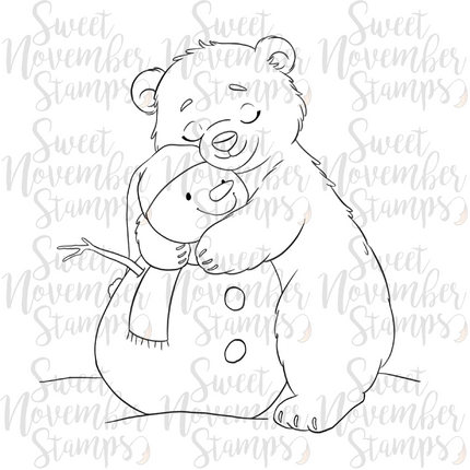 Digital Stamp - Frosty Hugs