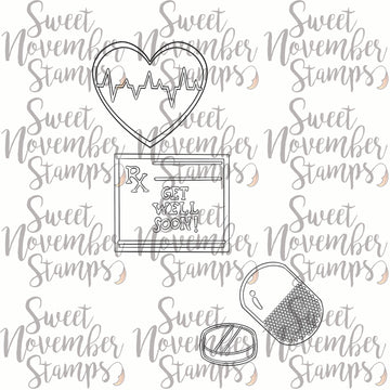 Digital Stamp - Get Well Cookies: Set 1