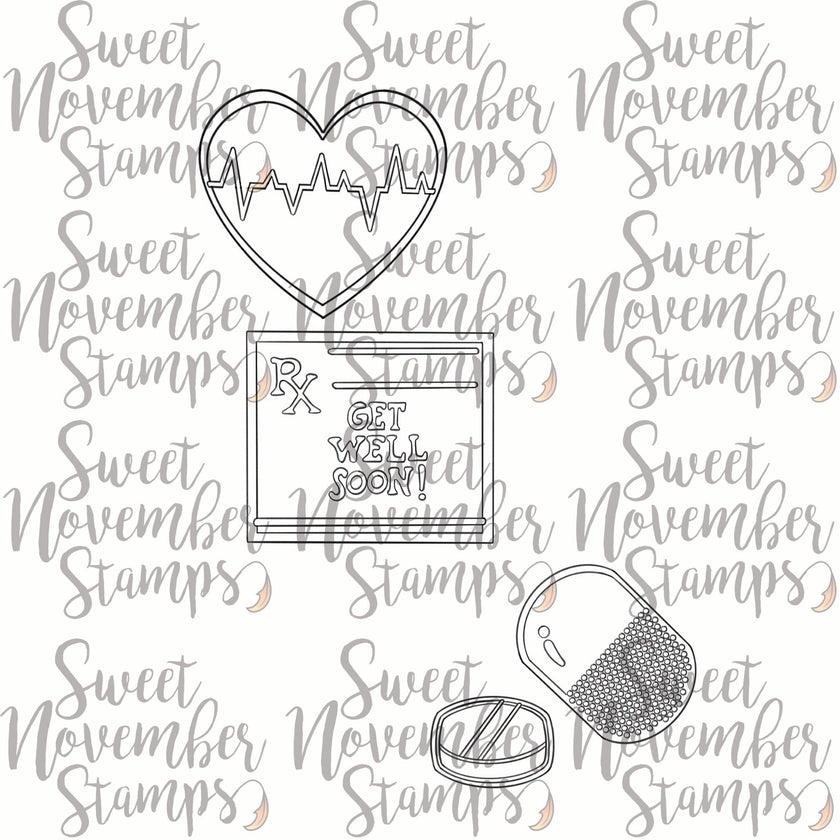 Digital Stamp - Get Well Cookies: Set 1