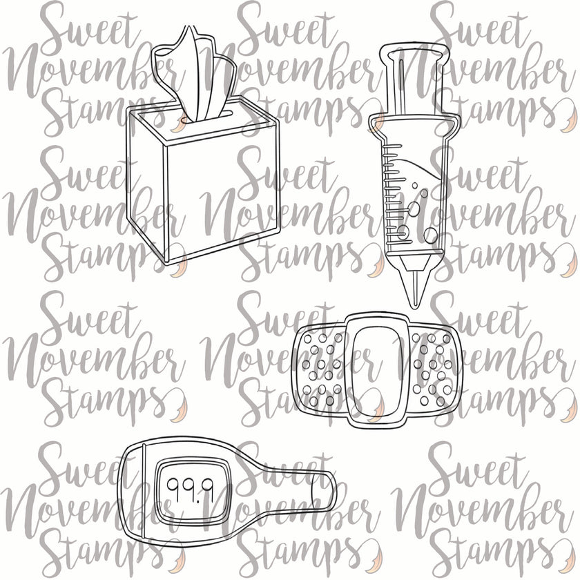 Digital Stamp - Get Well Cookies: Set 2