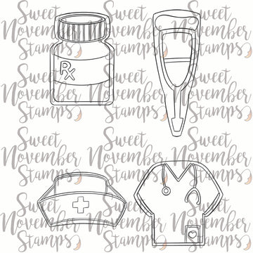 Digital Stamp - Get Well Cookies: Set 3