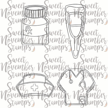 Digital Stamp - Get Well Cookies: Set 3