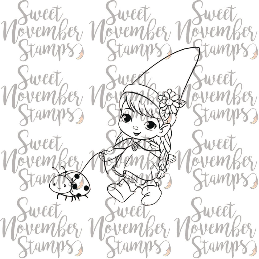 Digital Stamp - Li'l Gnomie: Gnaomi