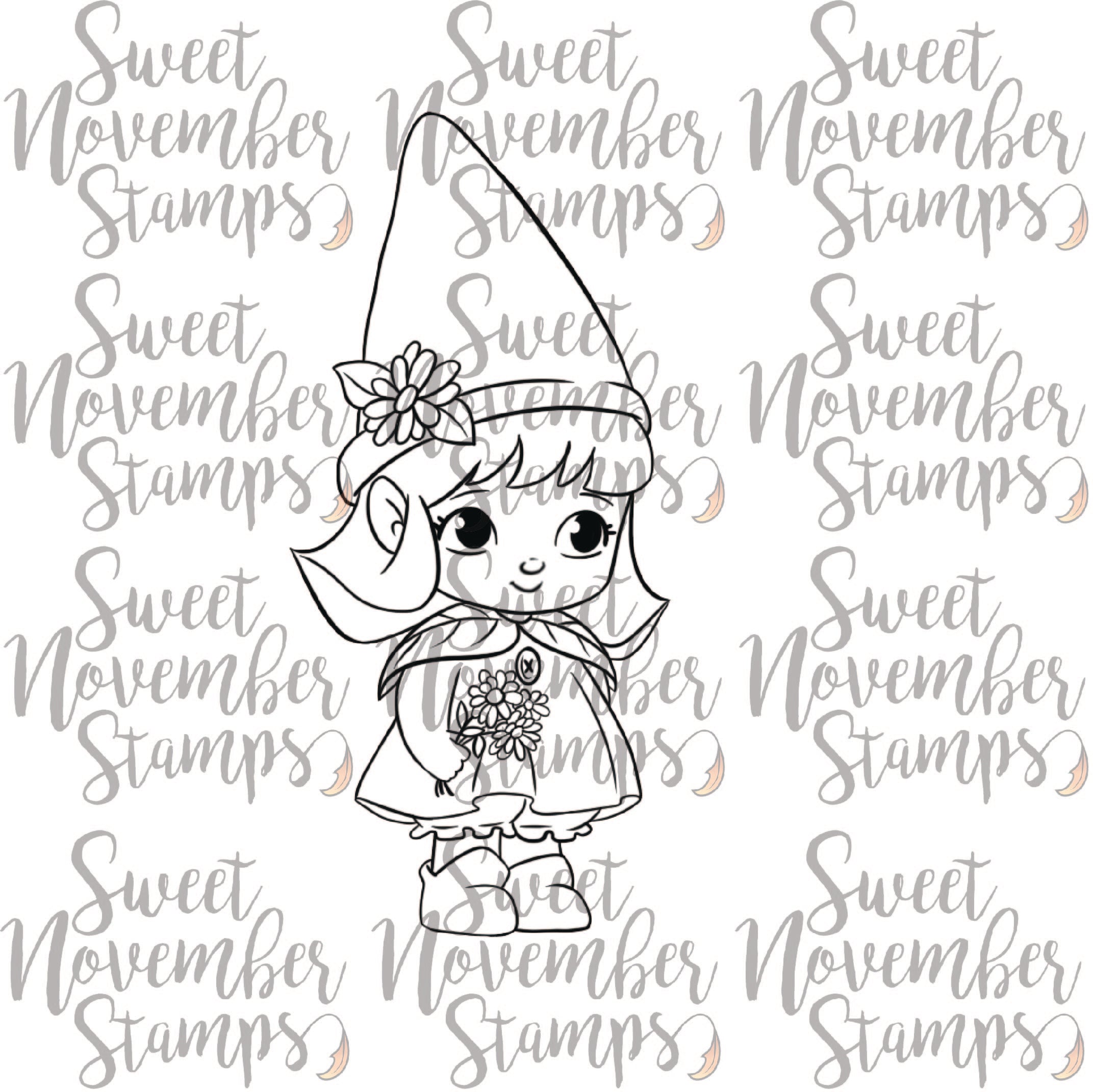 Digital Stamp - Li'l Gnomie: Gnellie