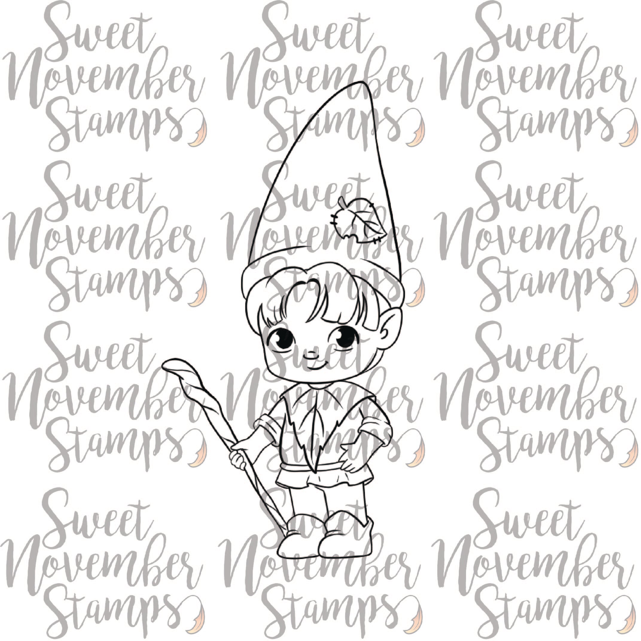 Digital Stamp - Li'l Gnomie Gnicholas