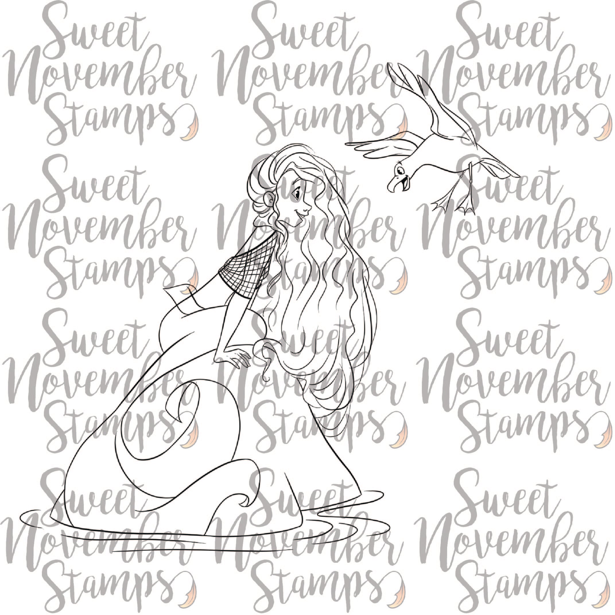 Digital Stamp - Love to Sea You: Gull Friends