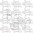 Digital Stamp - Halloween Party: Apple Bobbing