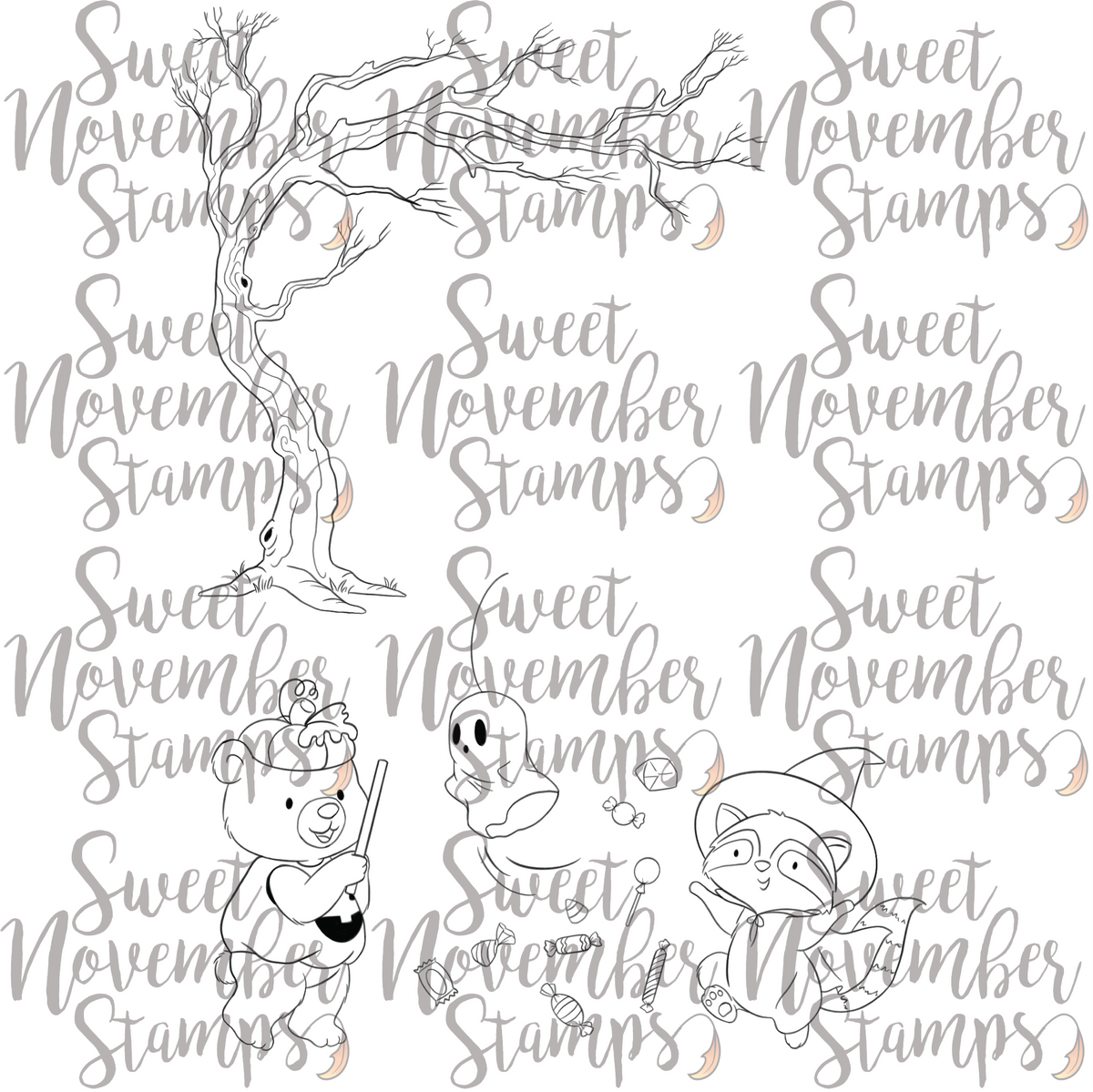 Digital Stamp - Halloween Party: Bundle