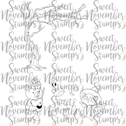 Digital Stamp - Halloween Party: Piñata