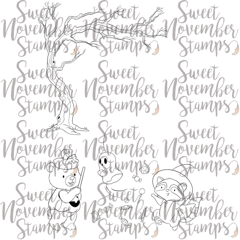 Digital Stamp - Halloween Party: Piñata