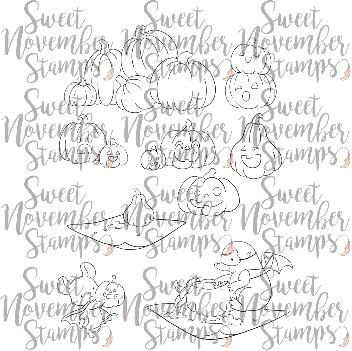 Digital Stamp - Halloween Party: Bundle