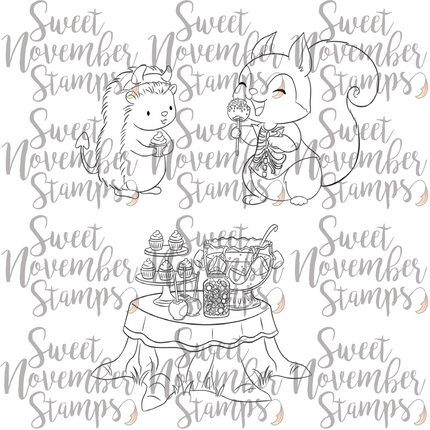 Digital Stamp - Halloween Party: Treat Table