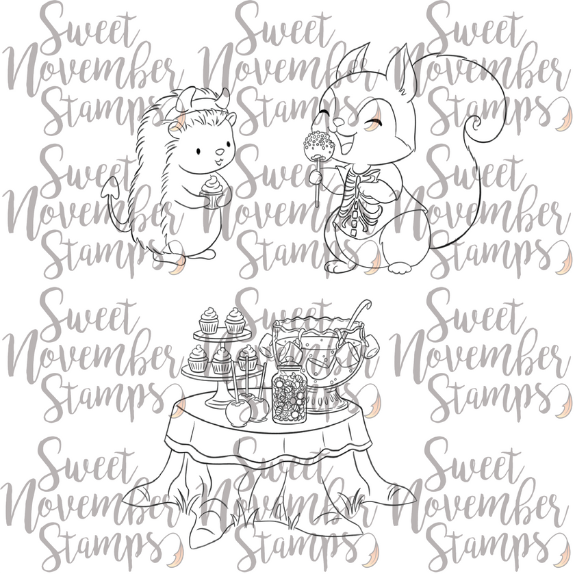 Digital Stamp - Halloween Party: Treat Table