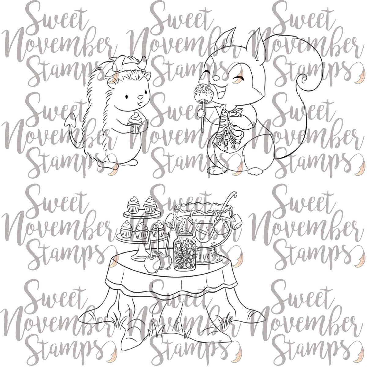 Digital Stamp - Halloween Party: Bundle