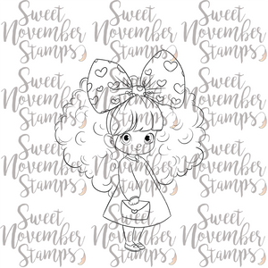 Digital Stamp - Hearts and Bows: Hannah Hearts