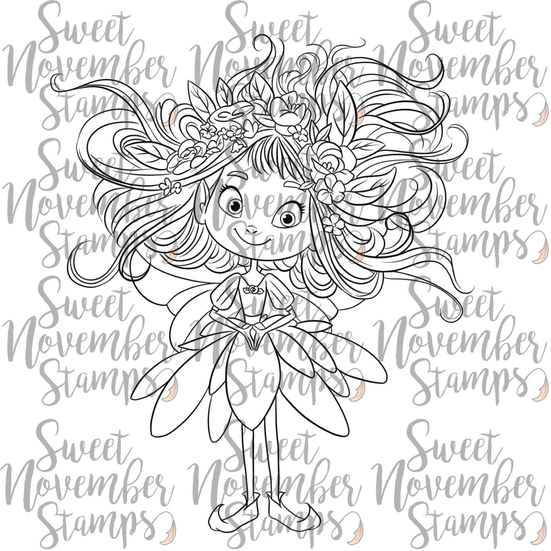 Digital Stamp - Instagram Faebruary Fairy: Petal Prim