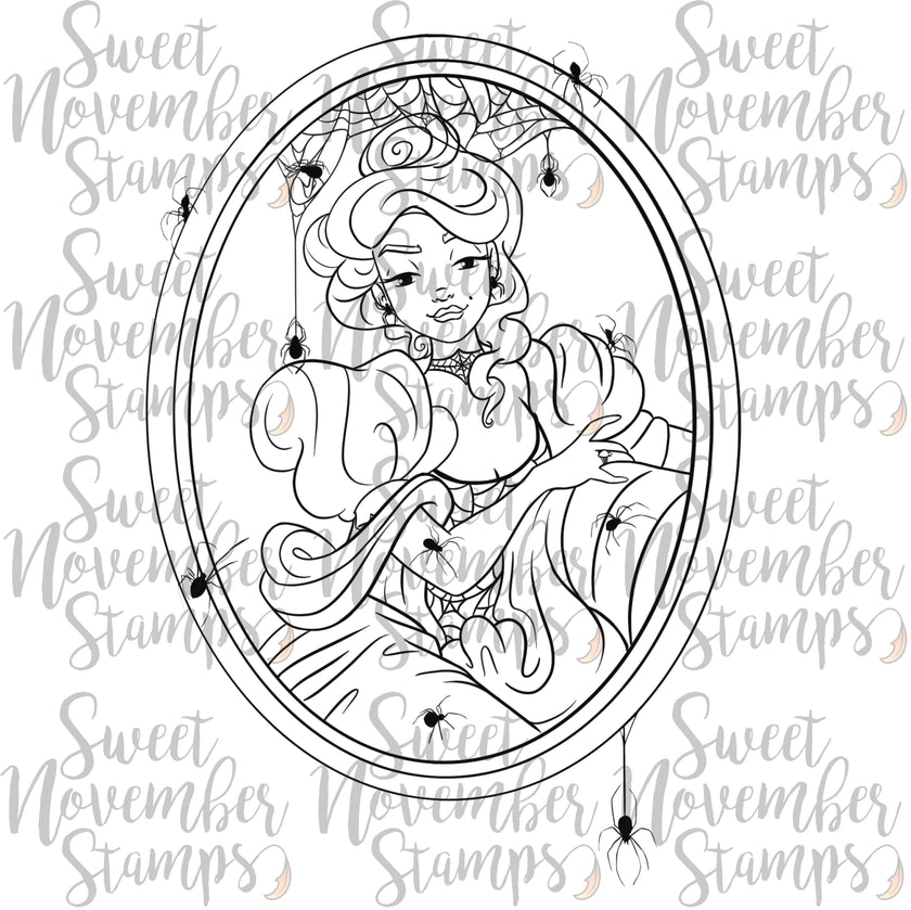 Digital Stamp - Haunted Manor Portraits: Lady Arachne St. Croix