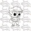 Digital Stamp - Li'l Wolfy Scary