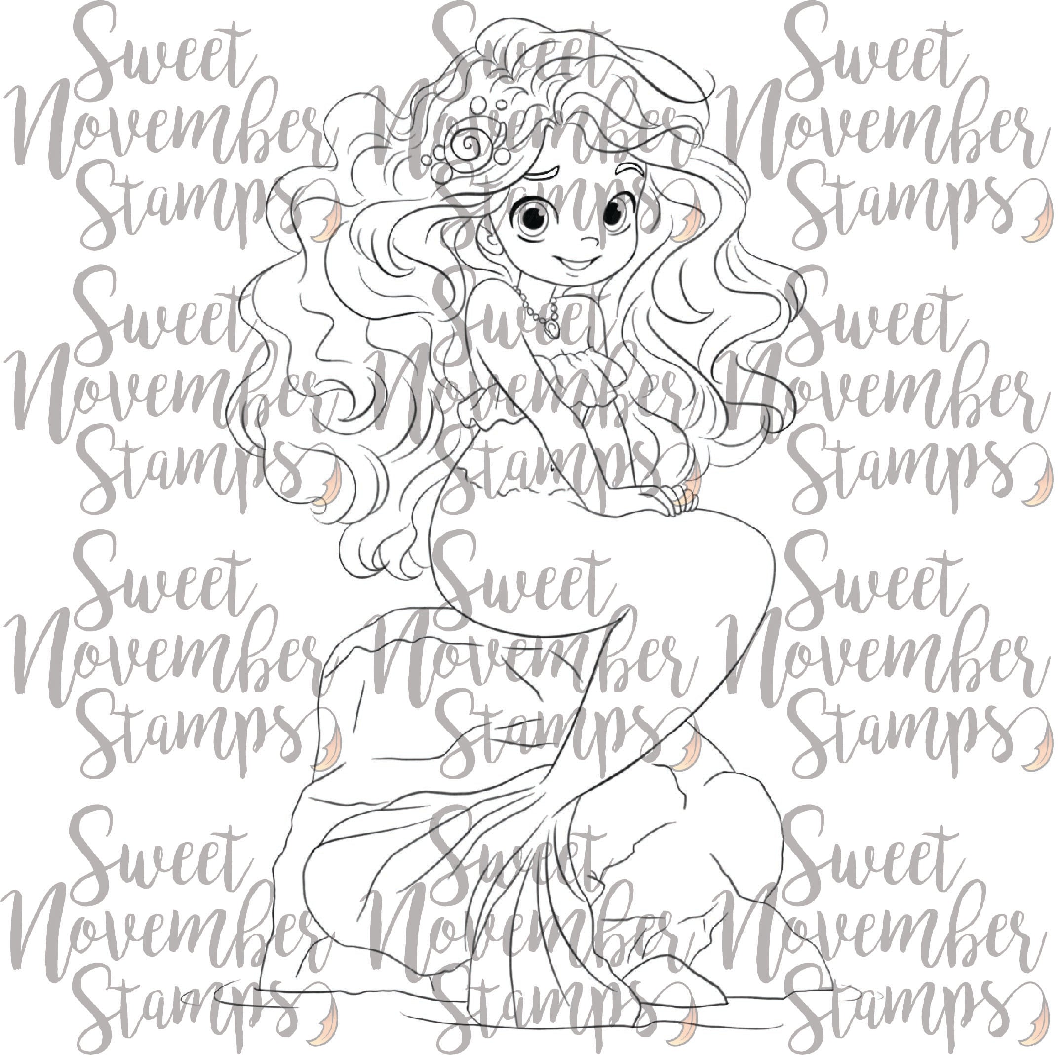 Digital Stamp - Tidewater Tails: Luchia