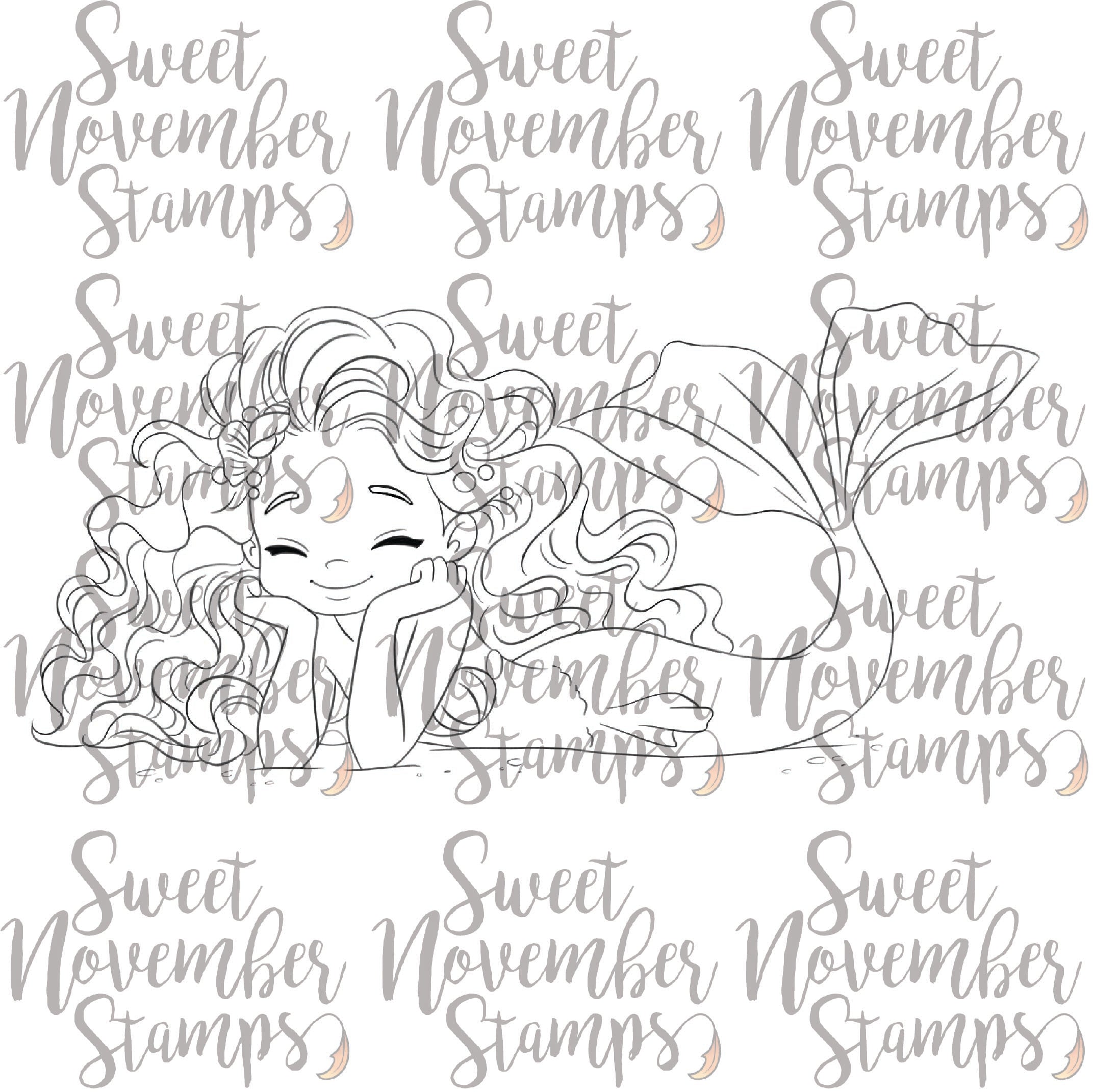 Digital Stamp - Tidewater Tails: Lunaria