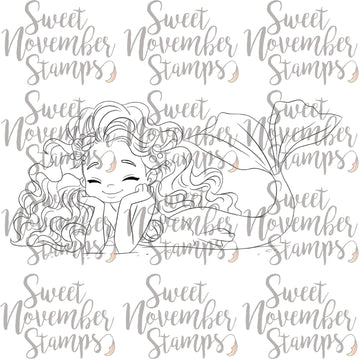 Digital Stamp - Tidewater Tails: Lunaria