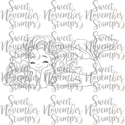 Digital Stamp - Tidewater Tails: Lunaria