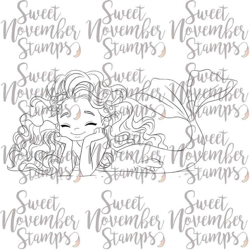Digital Stamp - Tidewater Tails: Lunaria