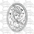 Digital Stamp - Haunted Manor Portraits: Madame Regina Ravenwood