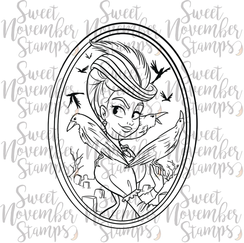 Digital Stamp - Haunted Manor Portraits: Madame Regina Ravenwood
