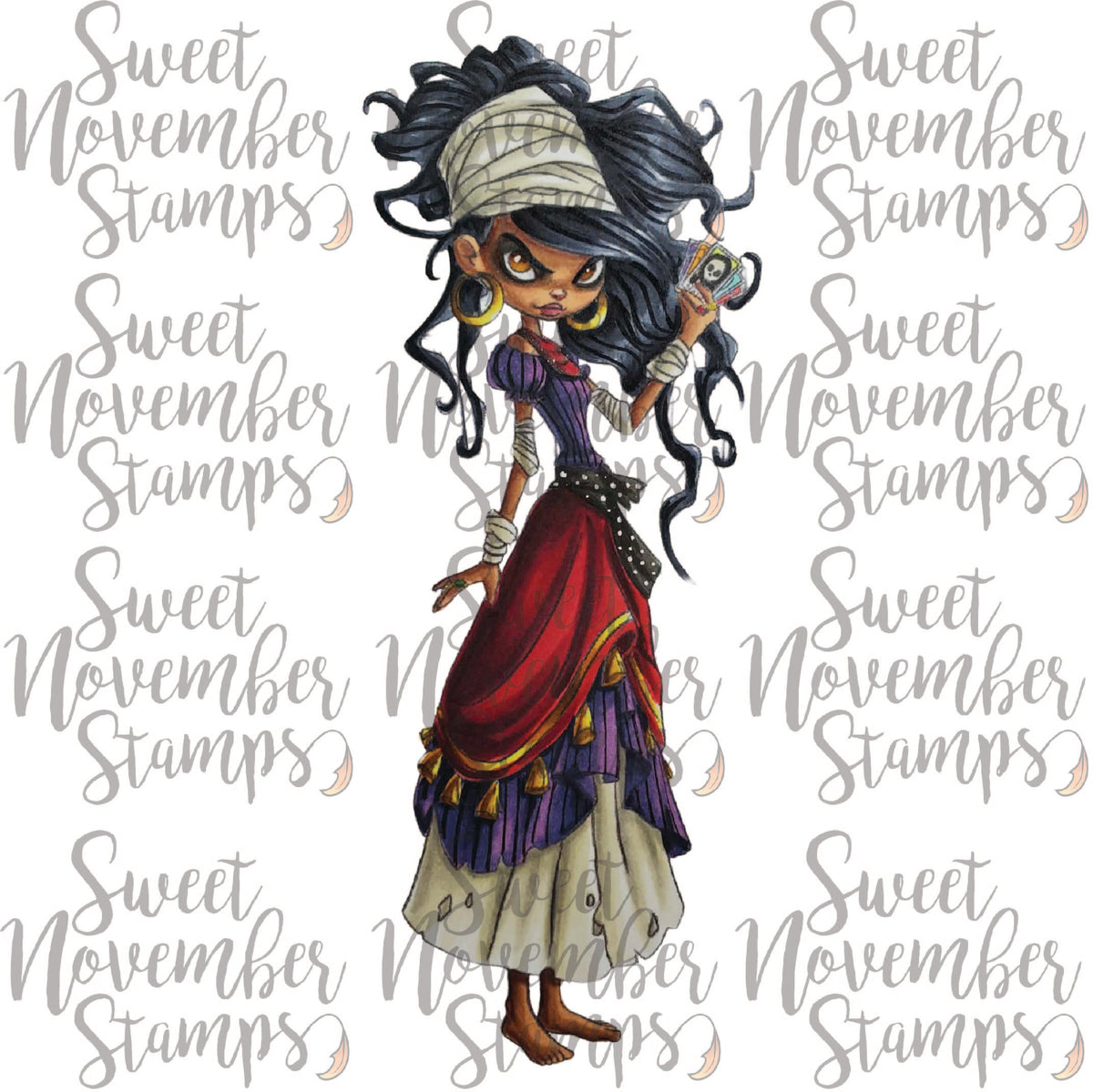 Digital Stamp - Spooky Season Spooktacular: Madame Tarot