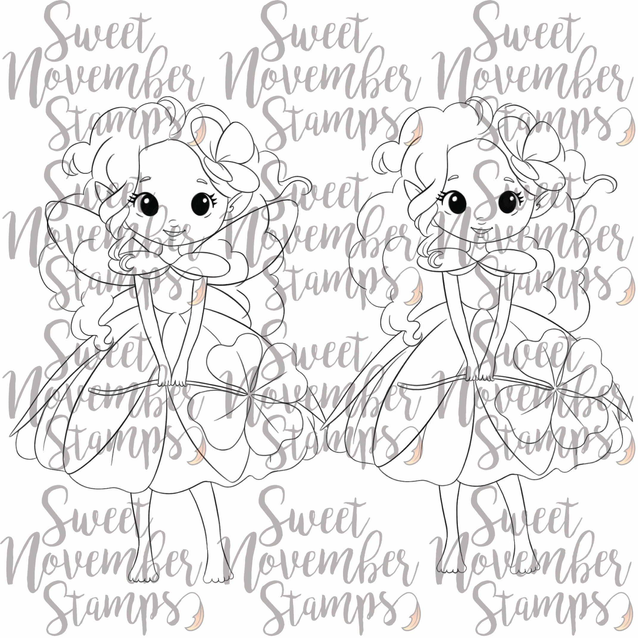 Digital Stamp - Magpie Cloverwood