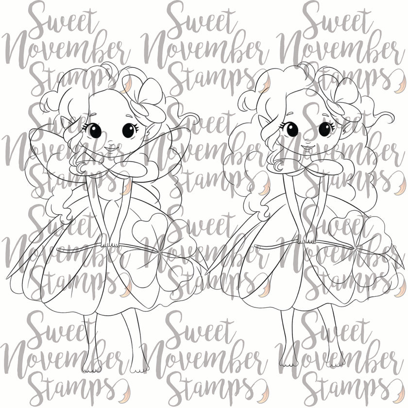 Digital Stamp - Magpie Cloverwood