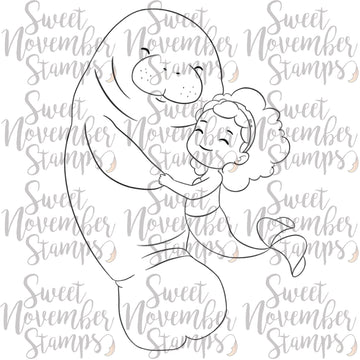 Digital Stamp - Manatee Mambo