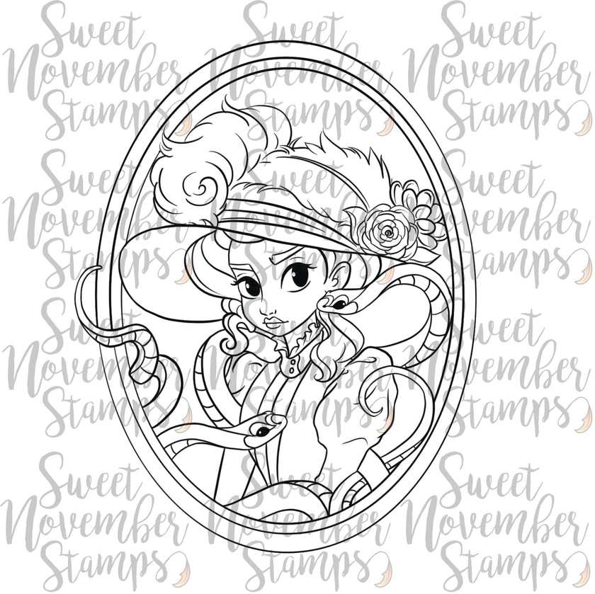Digital Stamp - Haunted Manor Portraits: Marchioness Serpentina Veleno