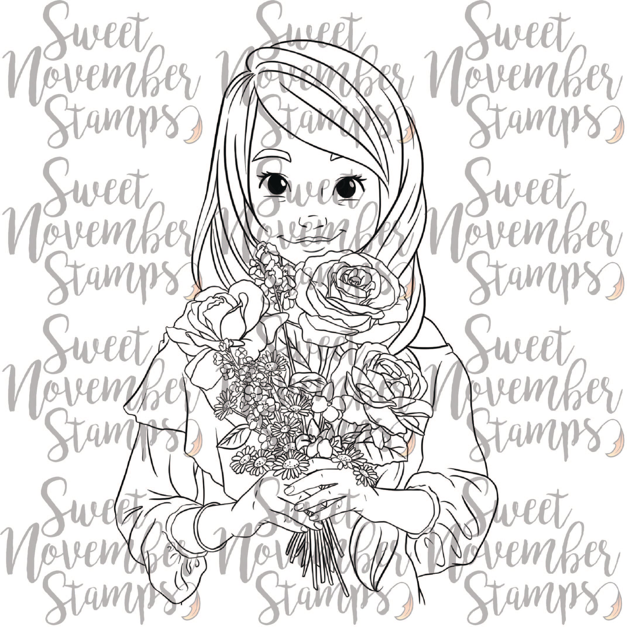 Digital Stamp - May Flowers: Mary Kate