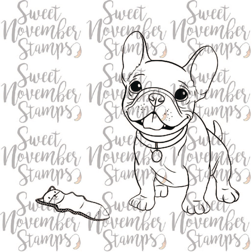Digital Stamp - Dog Park 3: Mav the French Bulldog