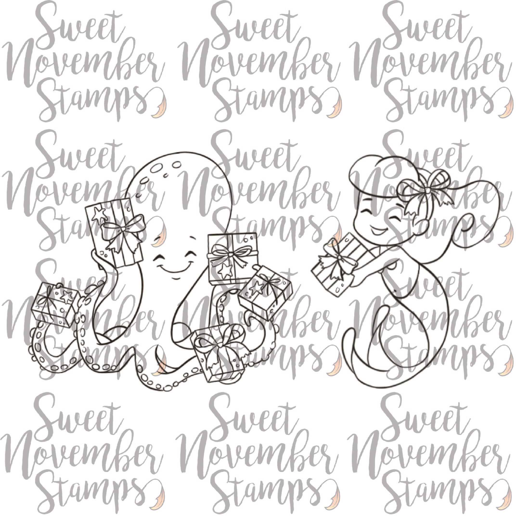 Digital Stamp - Merwee Christmas: McCallister and Kate