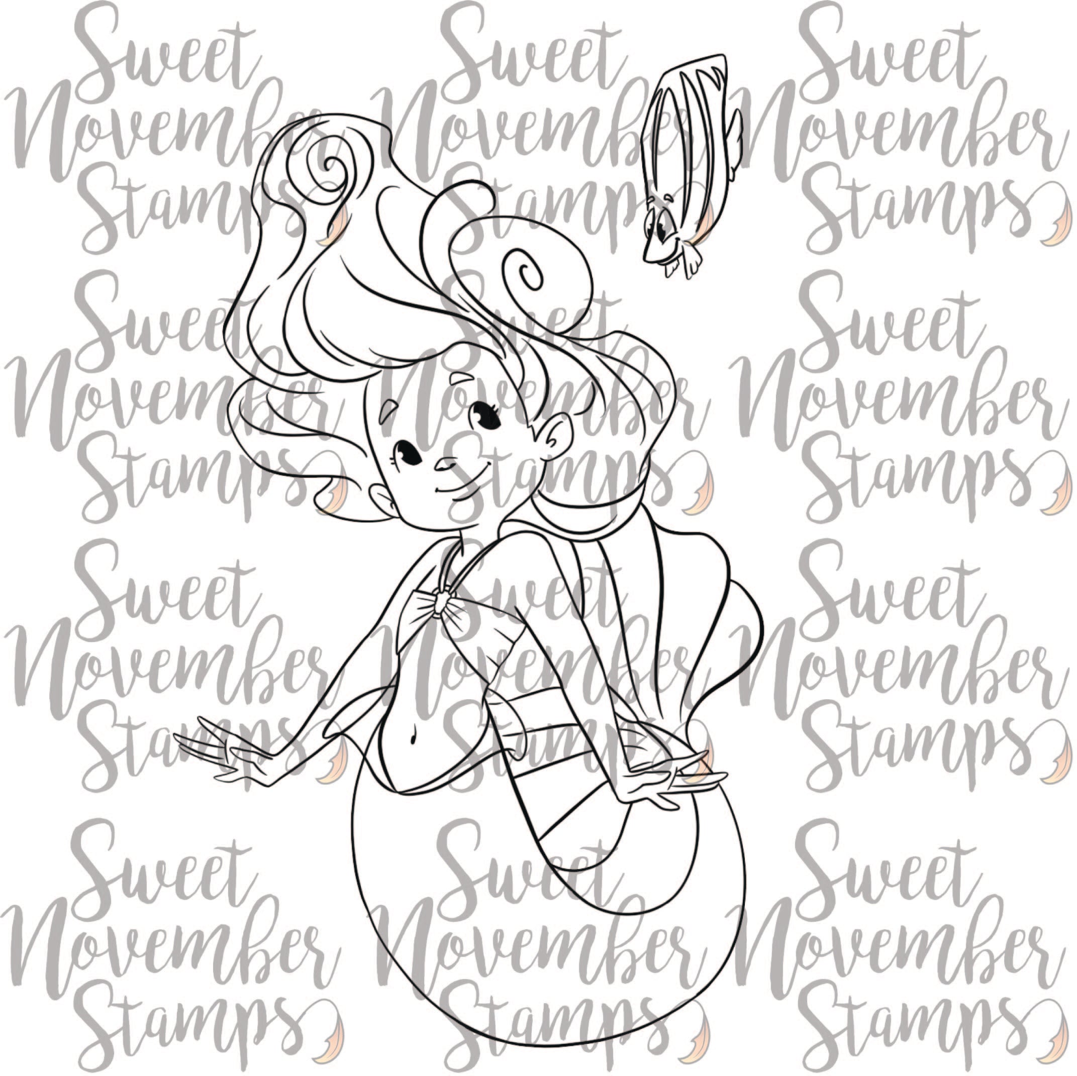 Digital Stamp - MerMay 24: MerMaisie