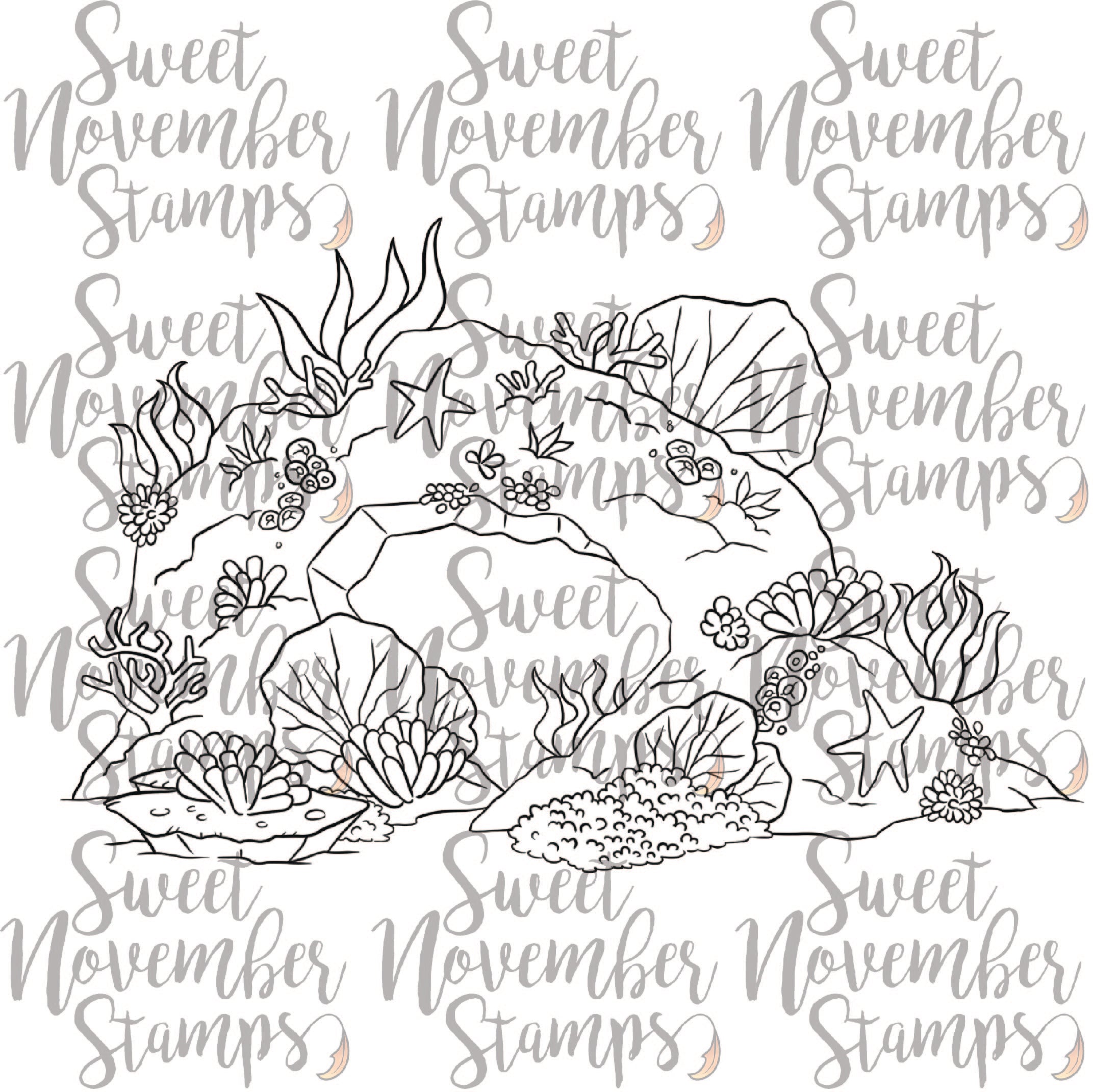 Digital Stamp - MerMay Progression Challenge 2025: Mermaid Reef