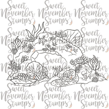 Digital Stamp - MerMay Progression Challenge 2025: Mermaid Reef