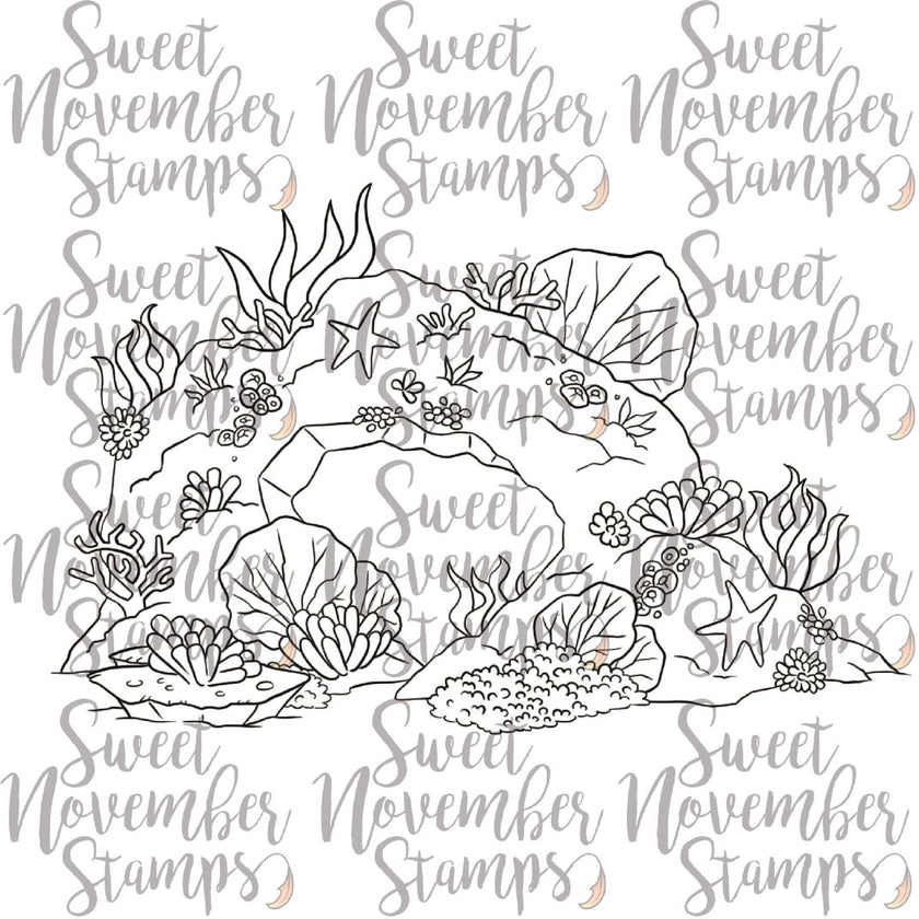 Digital Stamp - MerMay Progression Challenge 2025: Mermaid Reef