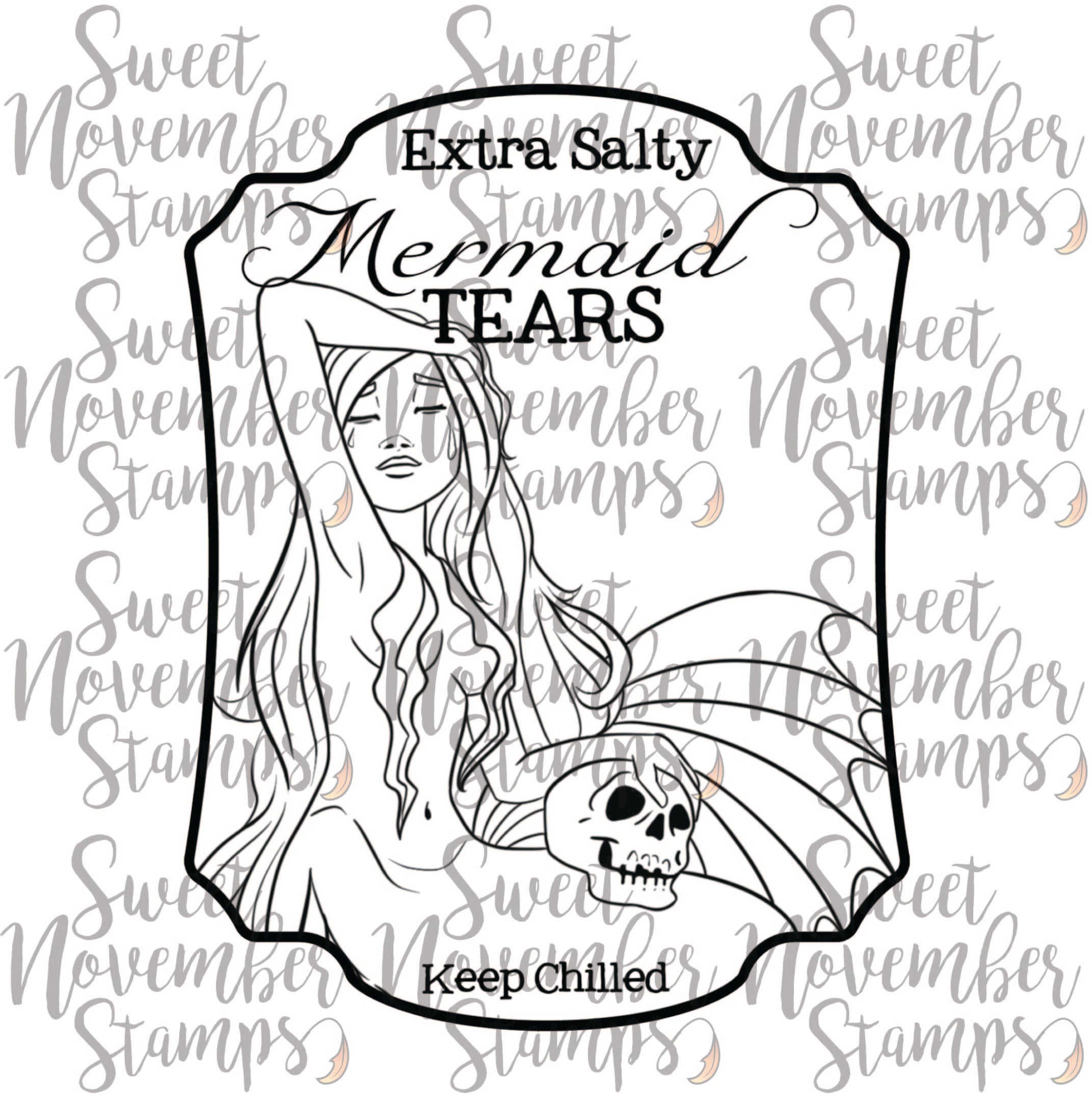Digital Stamp - Potion Label Bundle: Mermaid Tears