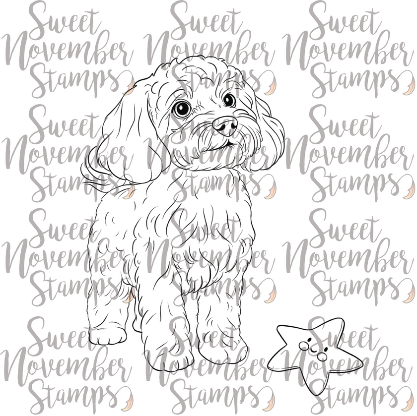 Digital Stamp - Dog Park 4: Minnie the Maltipoo