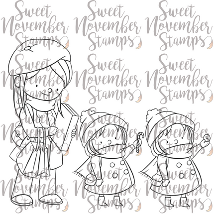 Digital Stamp - Season of Giving: Mother and Daughter