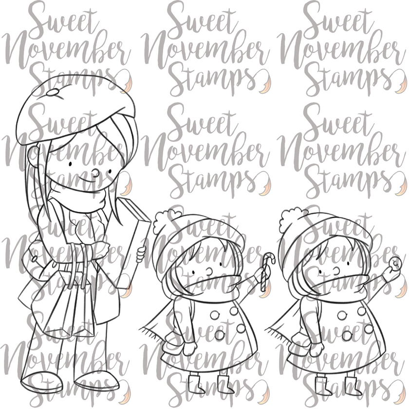 Digital Stamp - Season of Giving: Mother and Daughter