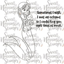 Load image into Gallery viewer, Digital Stamp - MerMay 24: Octopus Hugs
