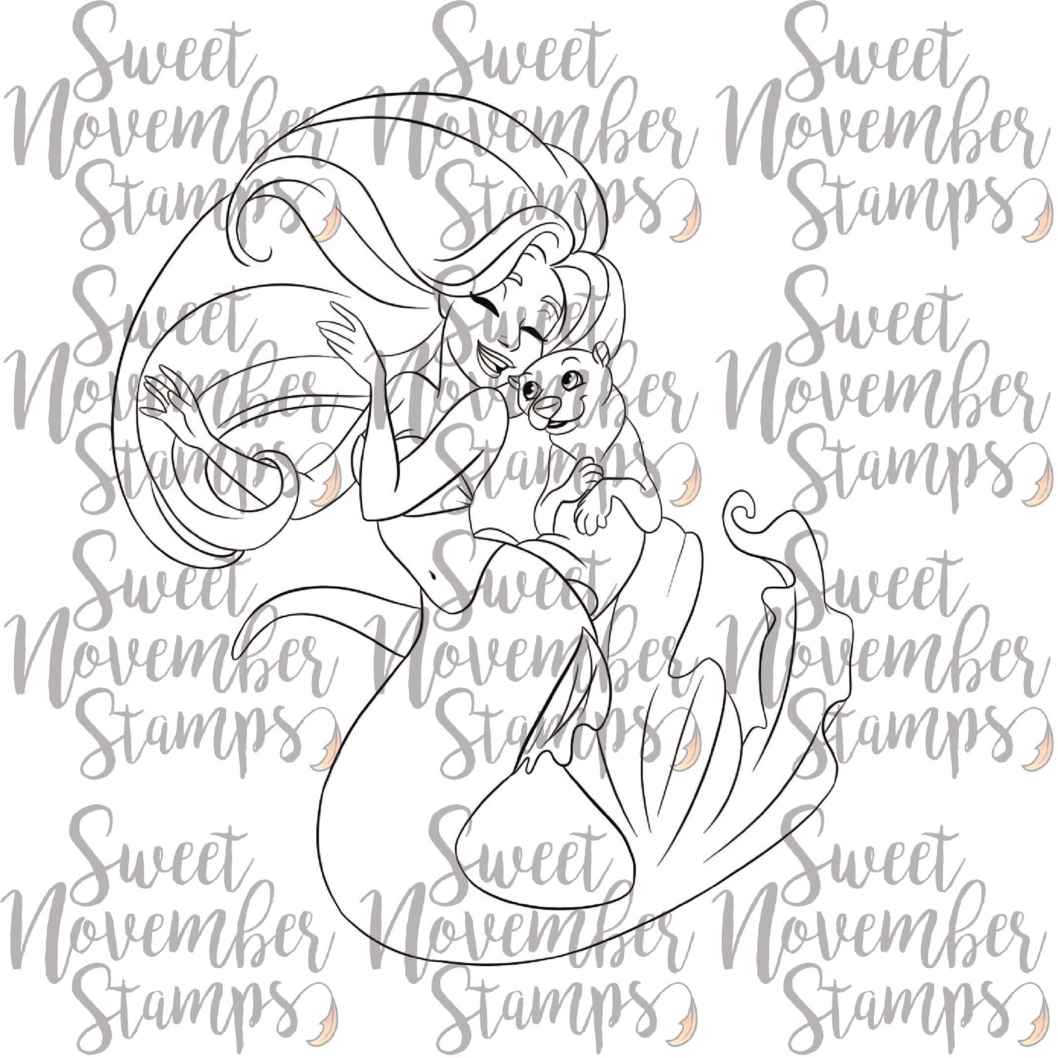 Digital Stamp - Love to Sea You: Otterly Fun